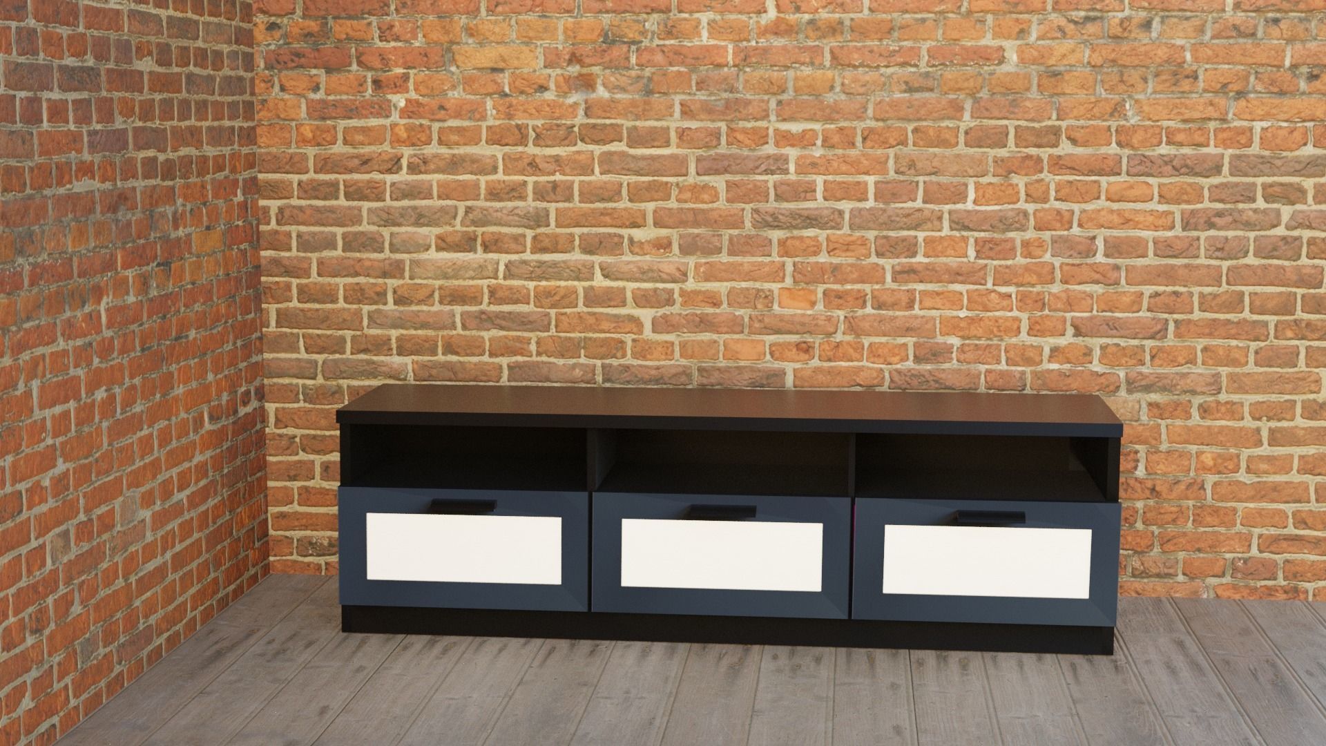 TV Stand Free 3D model_5