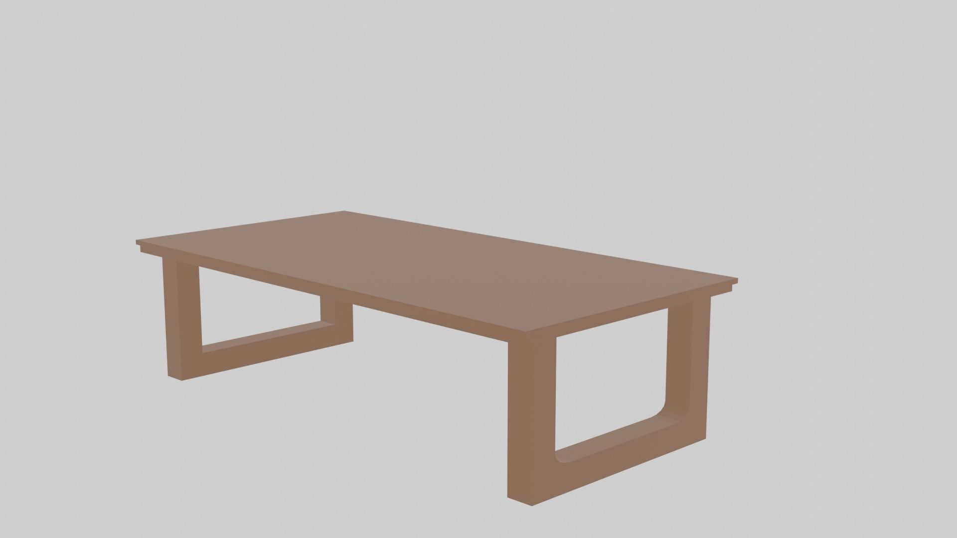 Chair and Tables set Low-poly 3D model_2