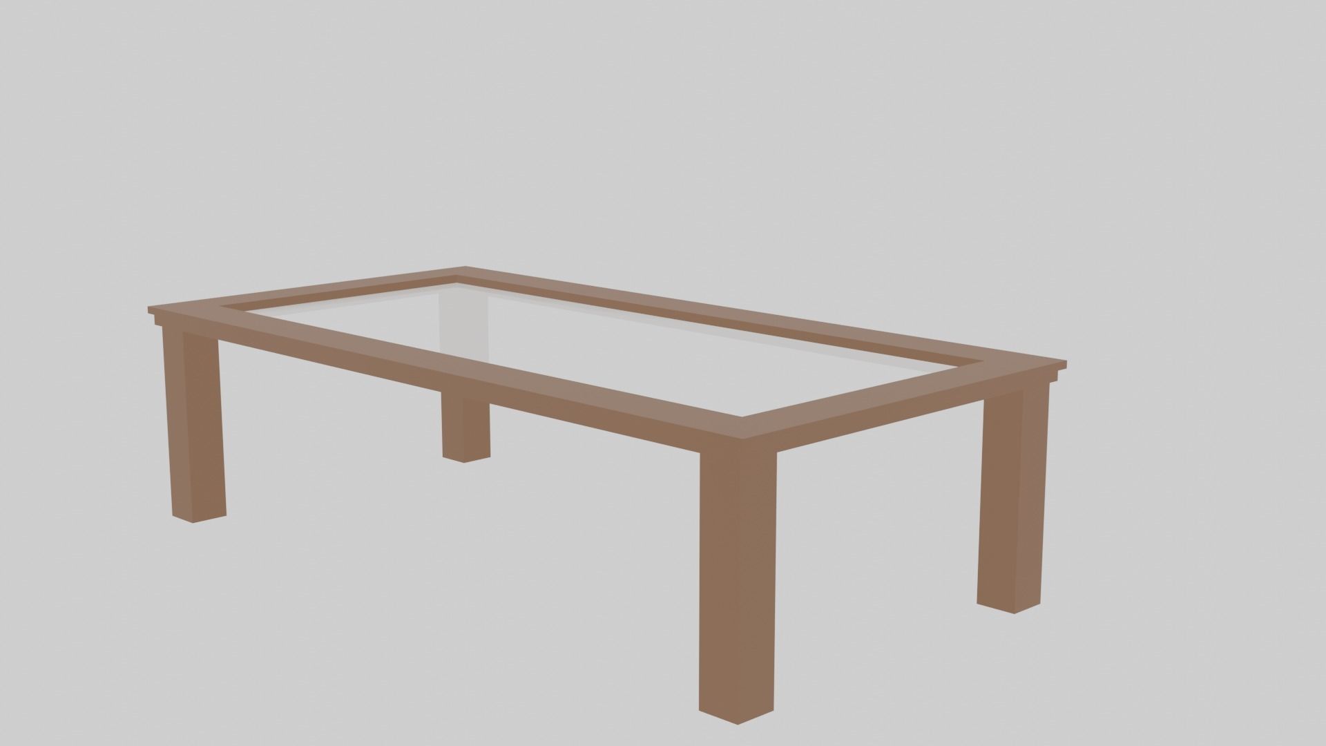 Chair and Tables set Low-poly 3D model_3