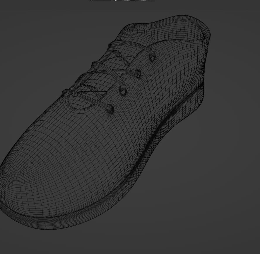 Brown leather shoes 3D model_8