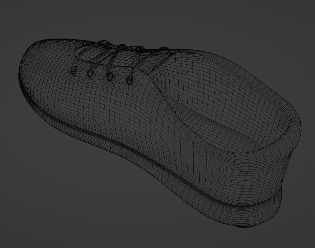 Brown leather shoes 3D model_10