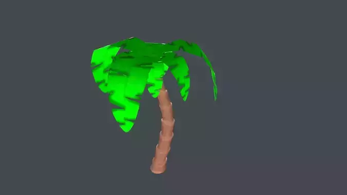 Stylized Palm Tree Free 3D model