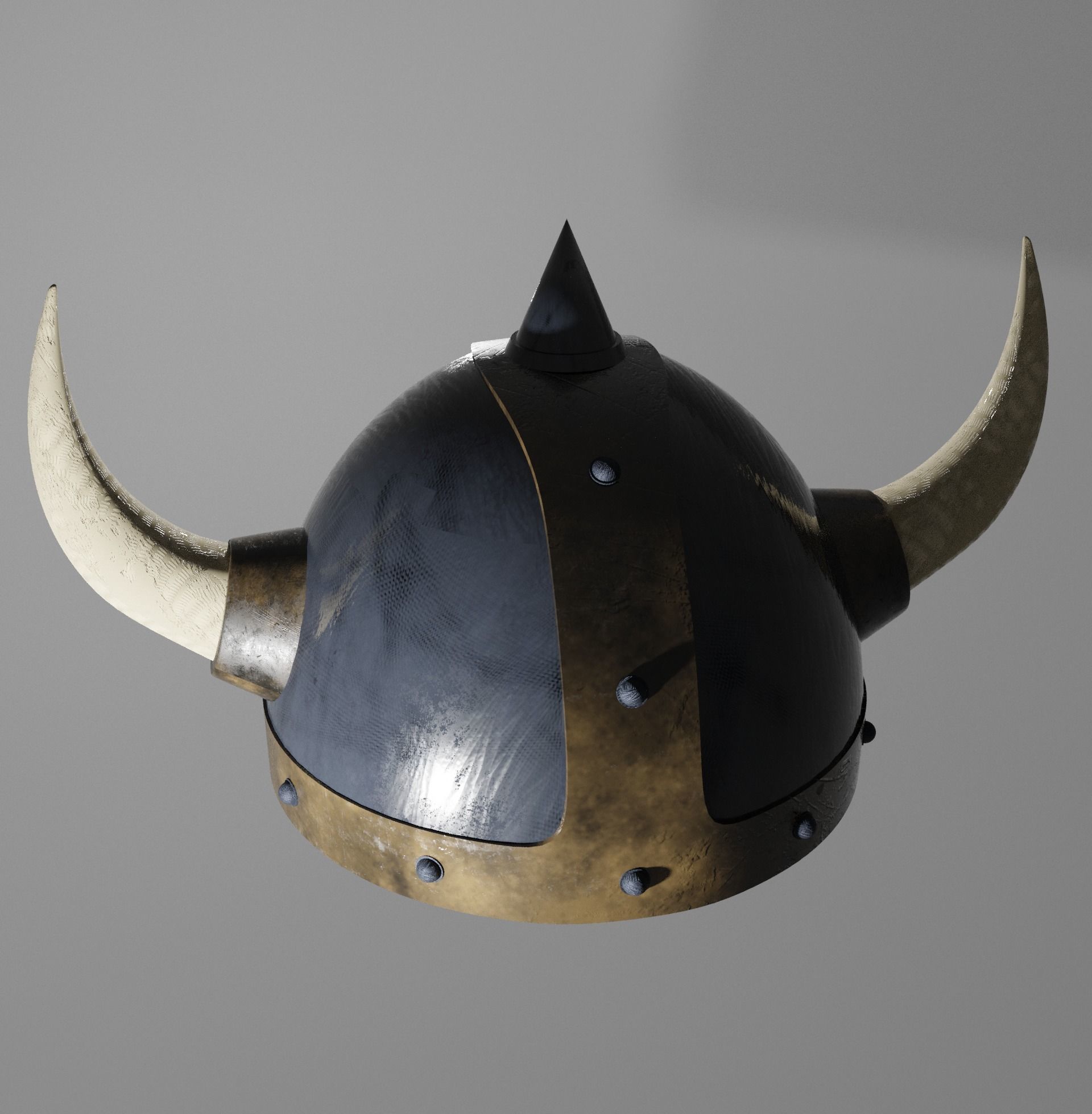 Warrior Helmet Low Poly Helmet Low-poly 3D model_10