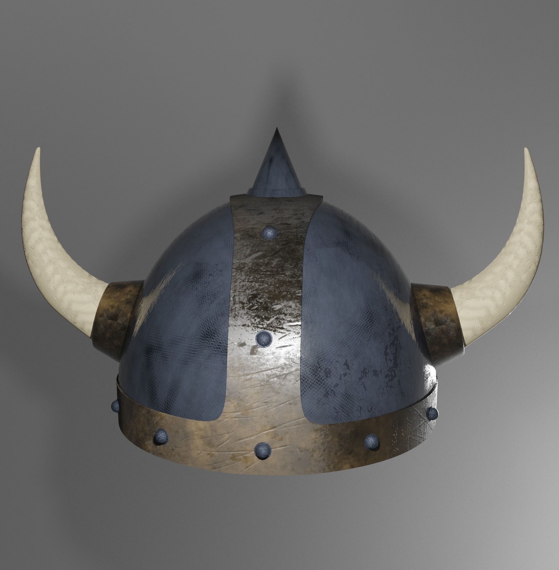 Warrior Helmet Low Poly Helmet Low-poly 3D model_2