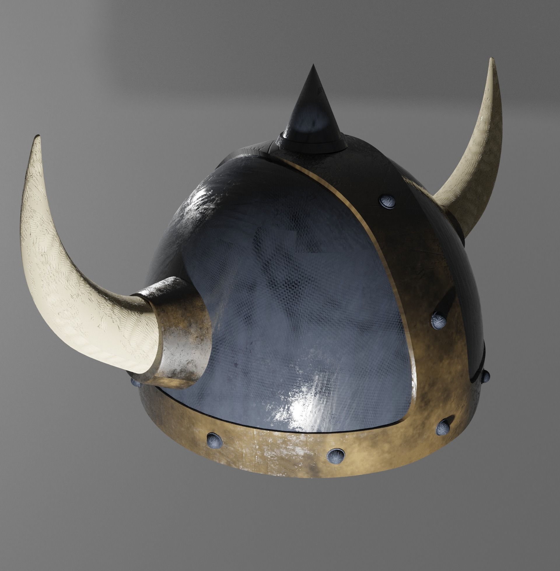 Warrior Helmet Low Poly Helmet Low-poly 3D model_9