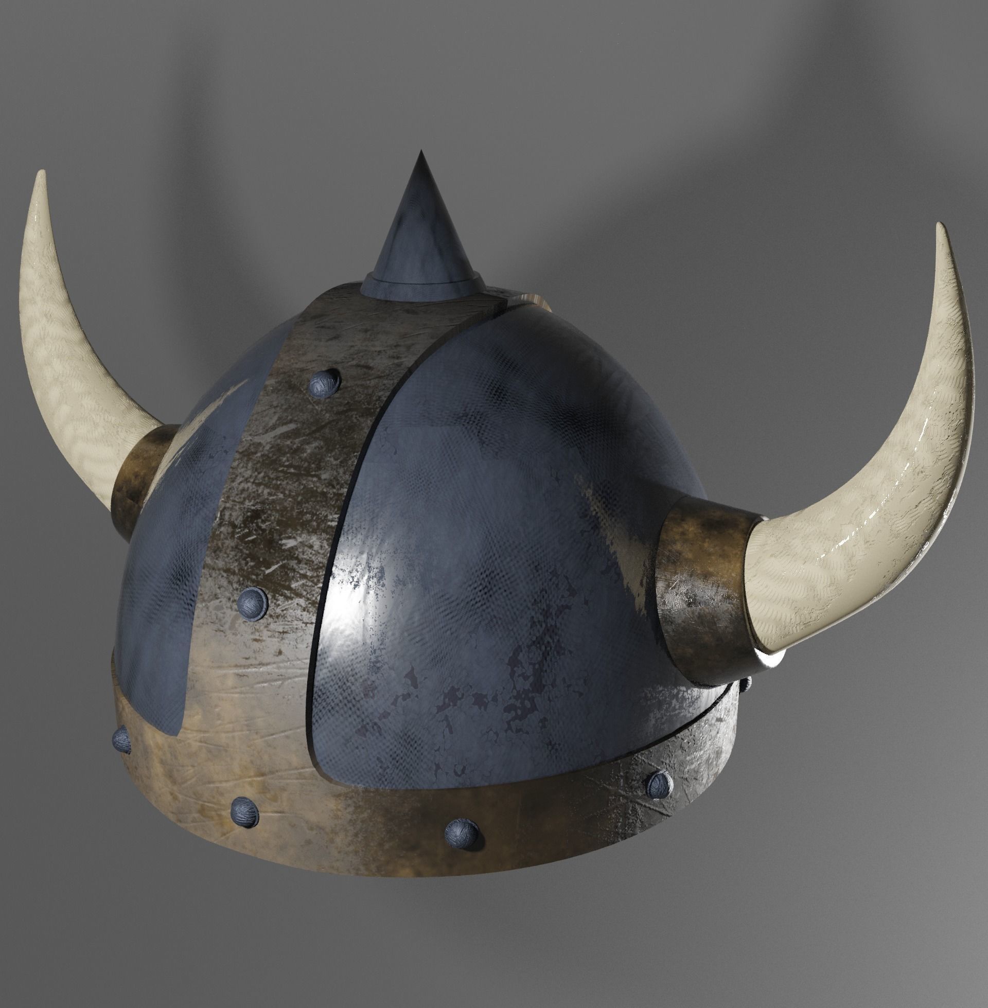 Warrior Helmet Low Poly Helmet Low-poly 3D model_3