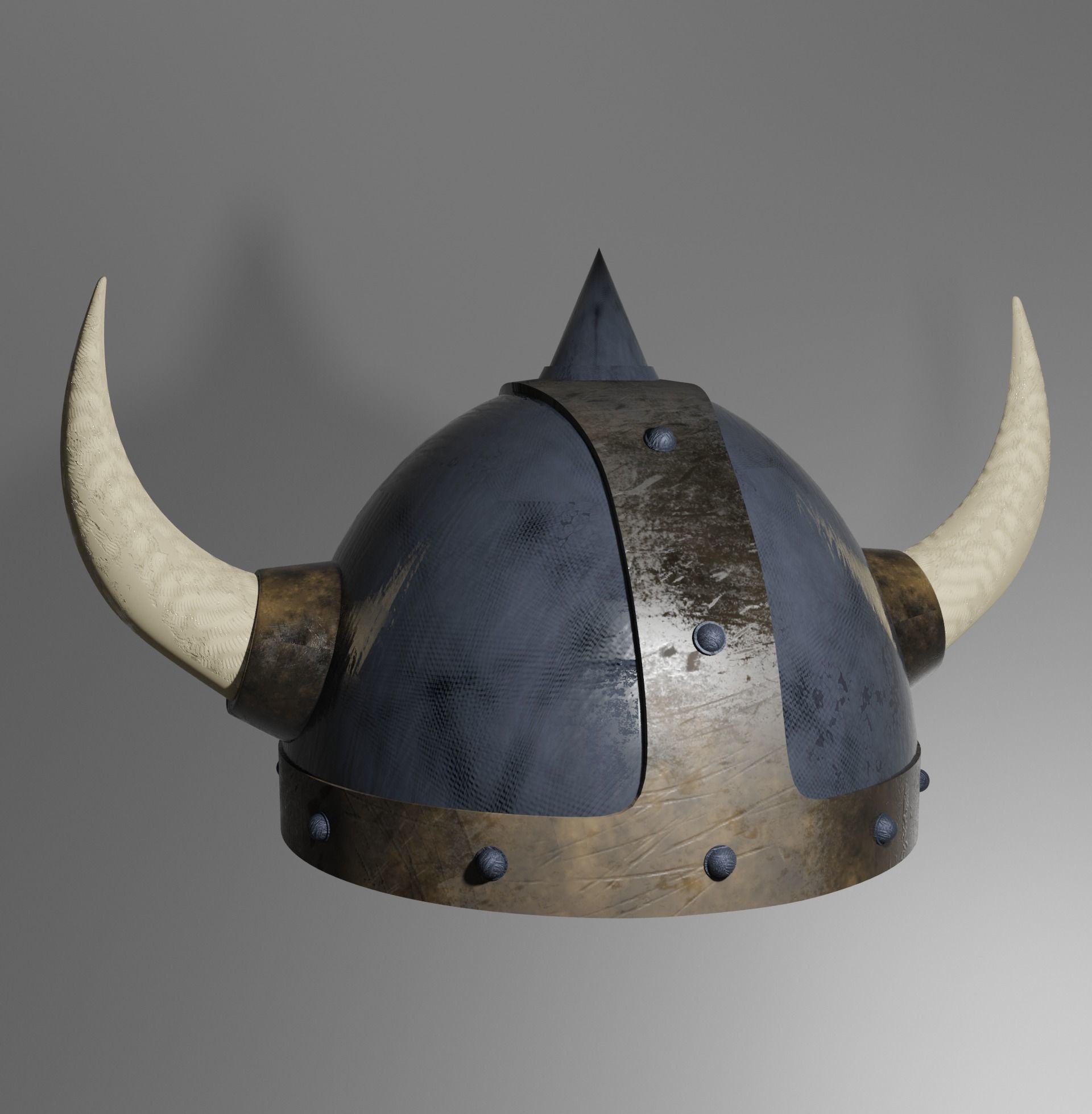 Warrior Helmet Low Poly Helmet Low-poly 3D model_1