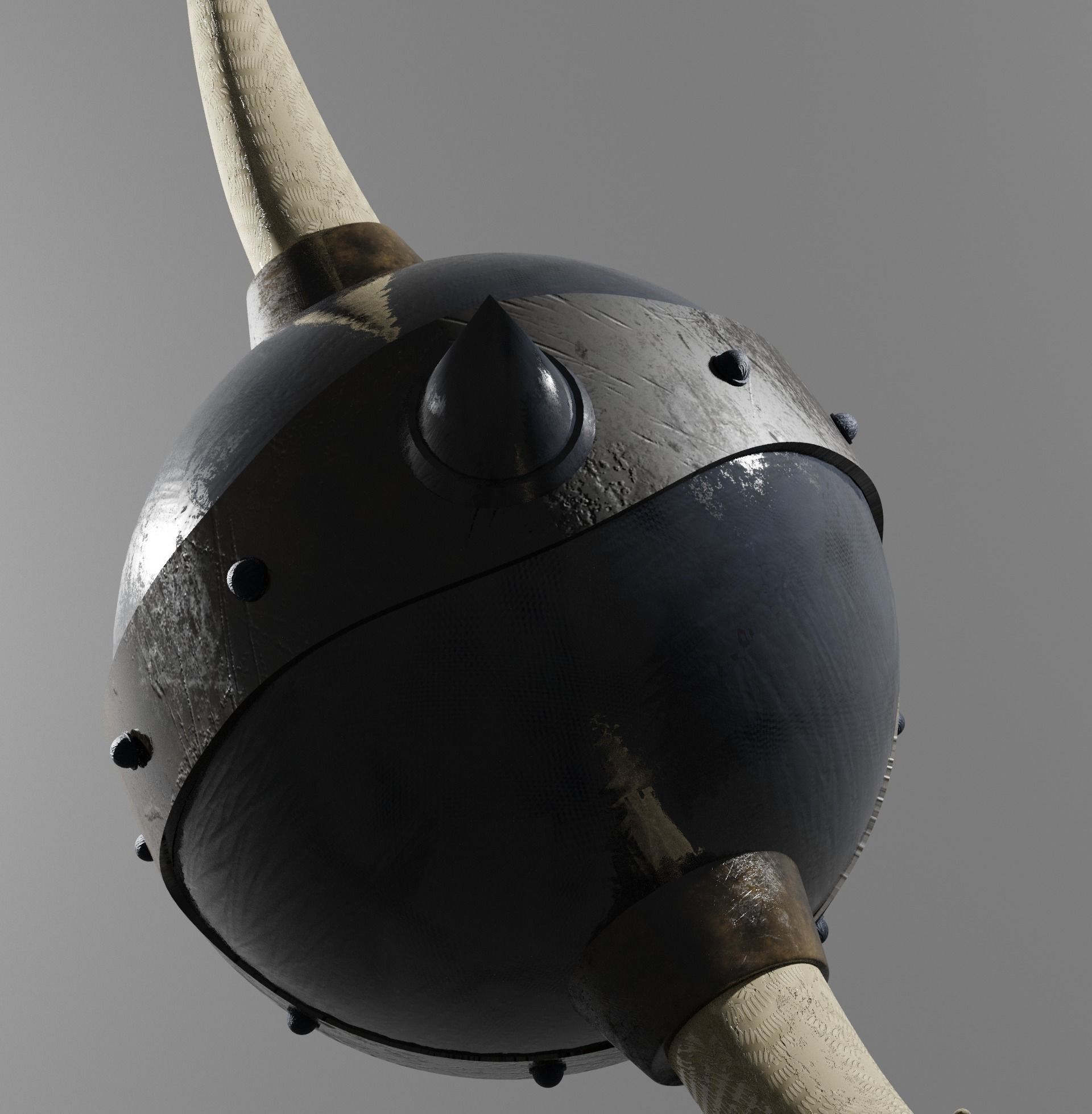 Warrior Helmet Low Poly Helmet Low-poly 3D model_13