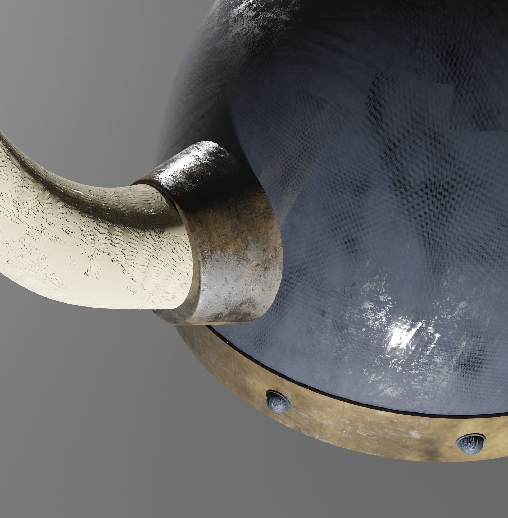 Warrior Helmet Low Poly Helmet Low-poly 3D model_18