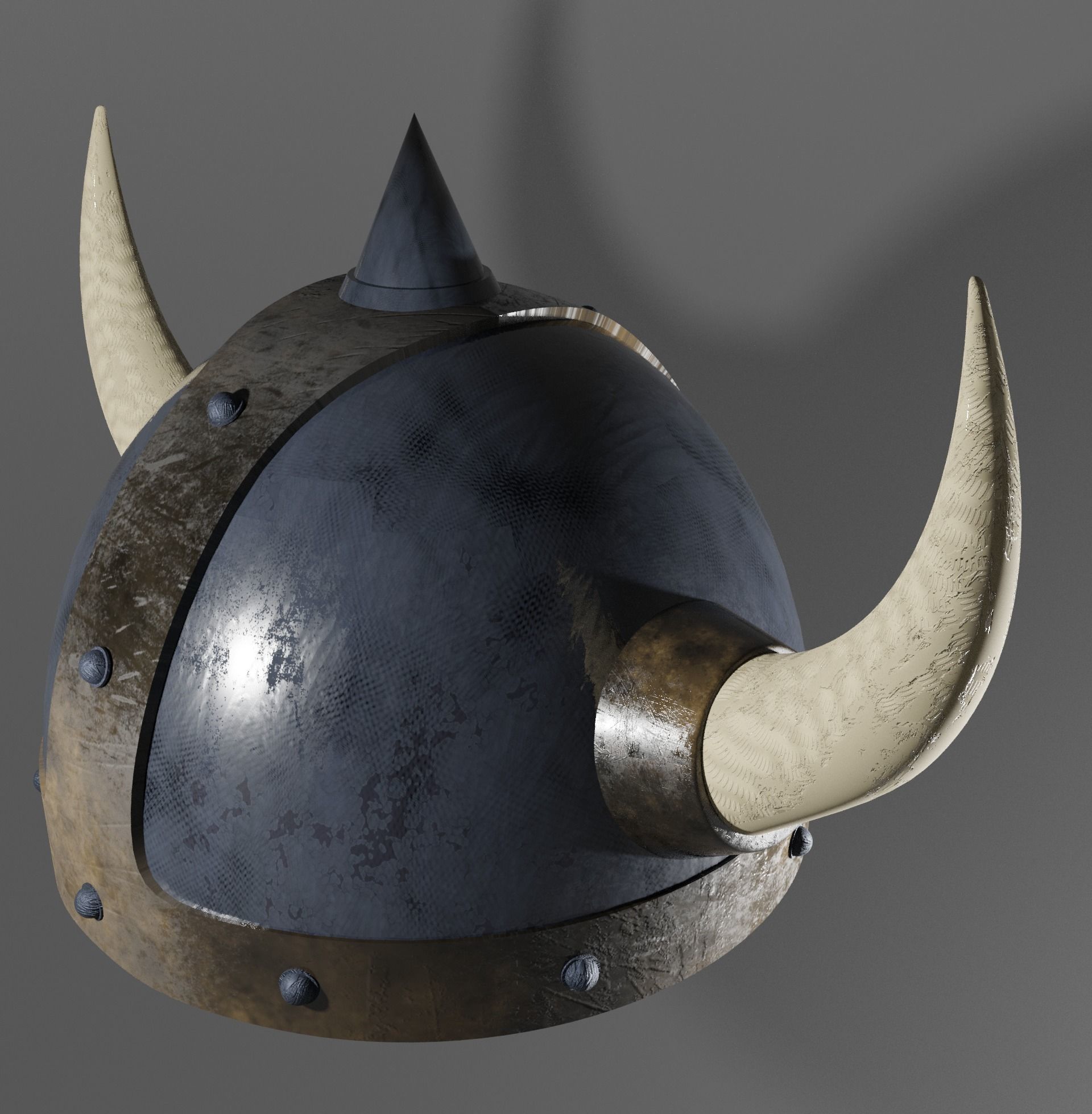 Warrior Helmet Low Poly Helmet Low-poly 3D model_4