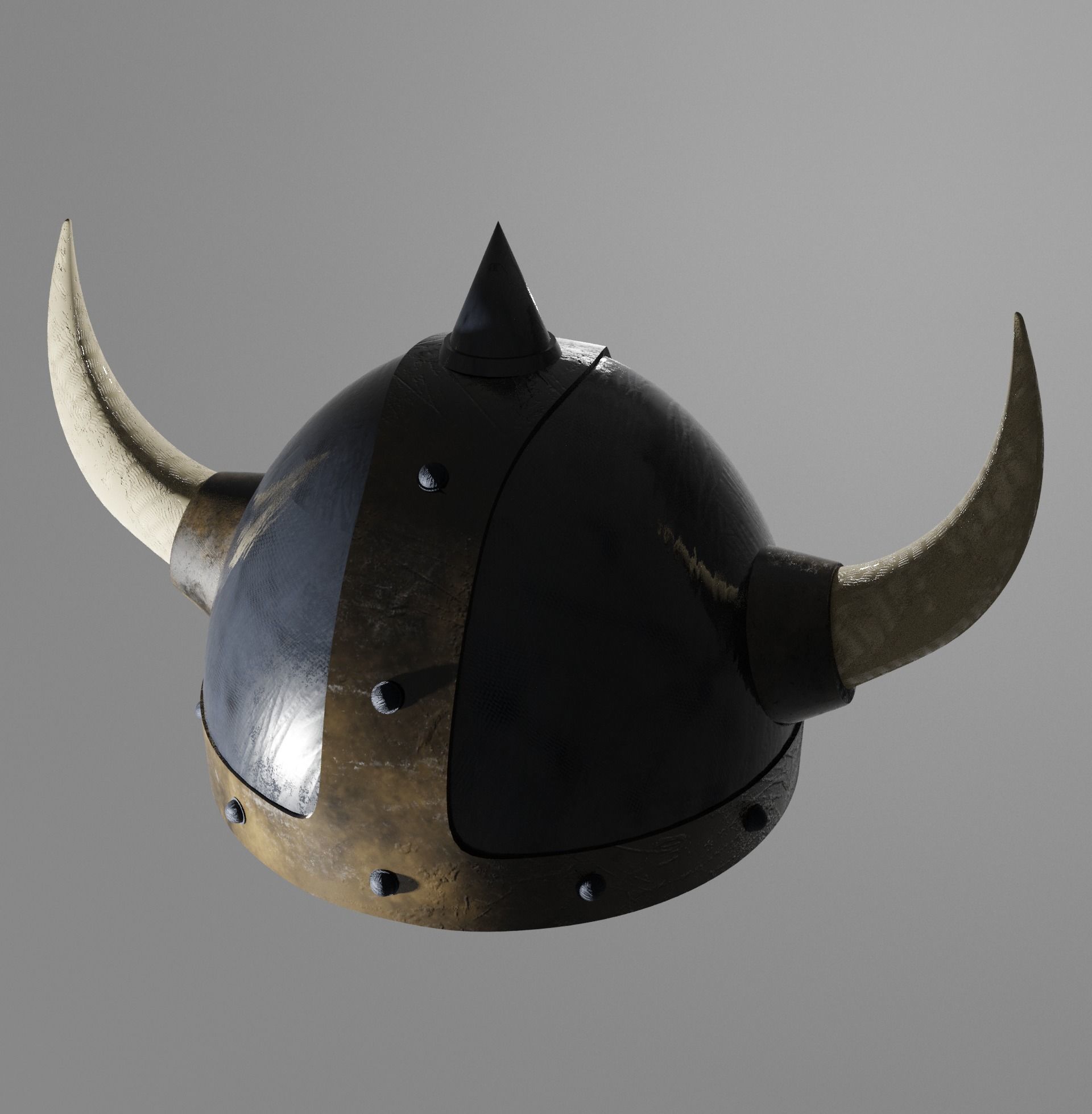 Warrior Helmet Low Poly Helmet Low-poly 3D model_11