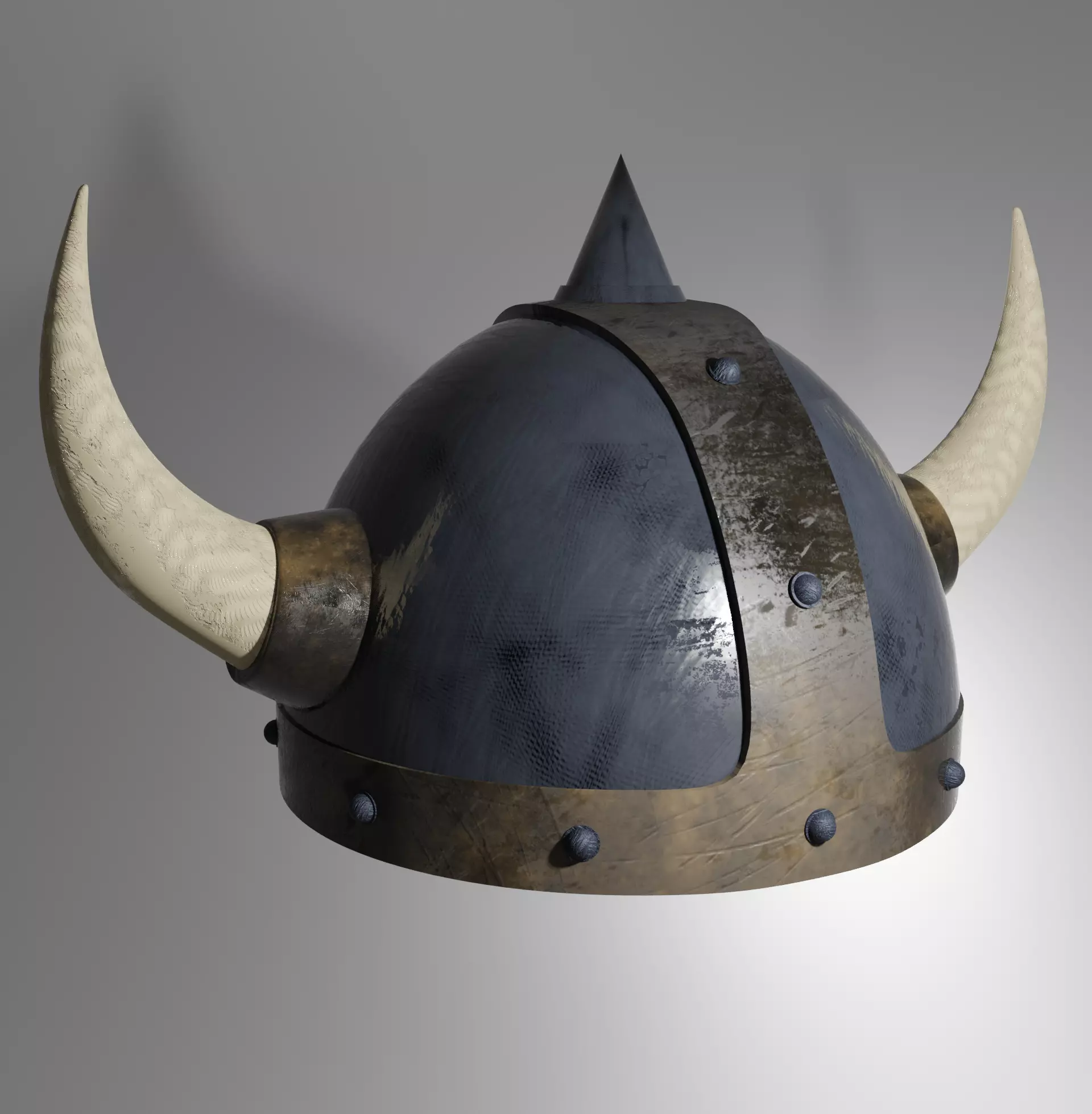 Warrior Helmet Low Poly Helmet Low-poly 3D model_0