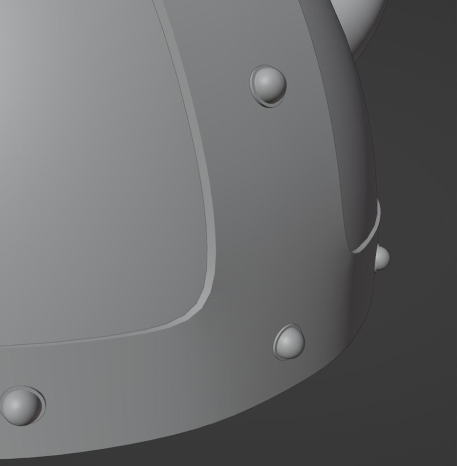 Warrior Helmet Low Poly Helmet Low-poly 3D model_29