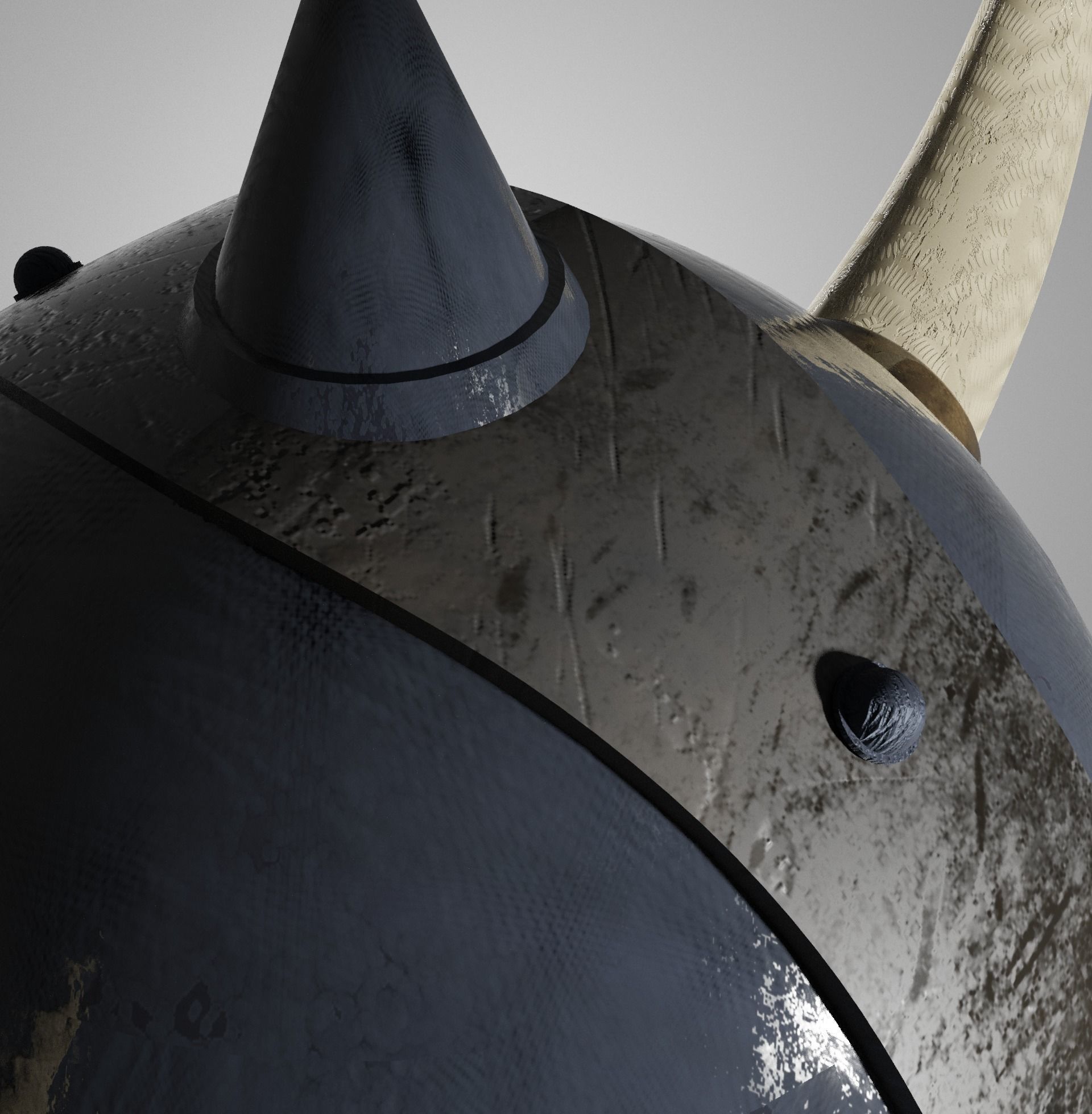 Warrior Helmet Low Poly Helmet Low-poly 3D model_20