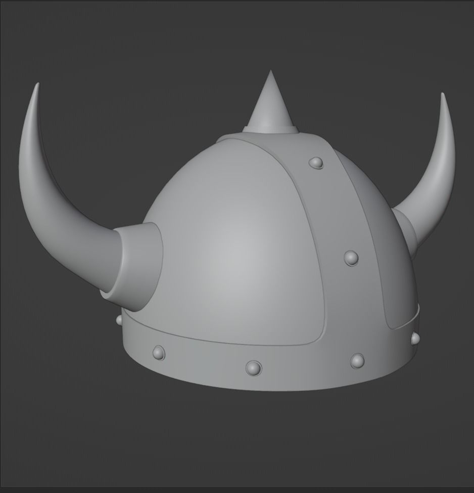 Warrior Helmet Low Poly Helmet Low-poly 3D model_27