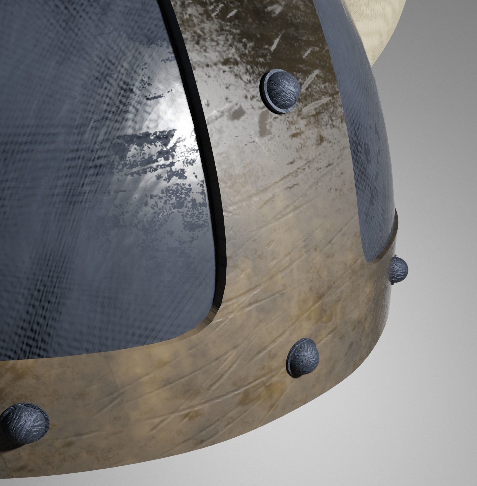 Warrior Helmet Low Poly Helmet Low-poly 3D model_16