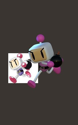Bomberman robot 3D print model
