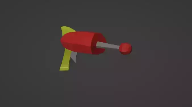 Sci-Fi Gun Low Poly