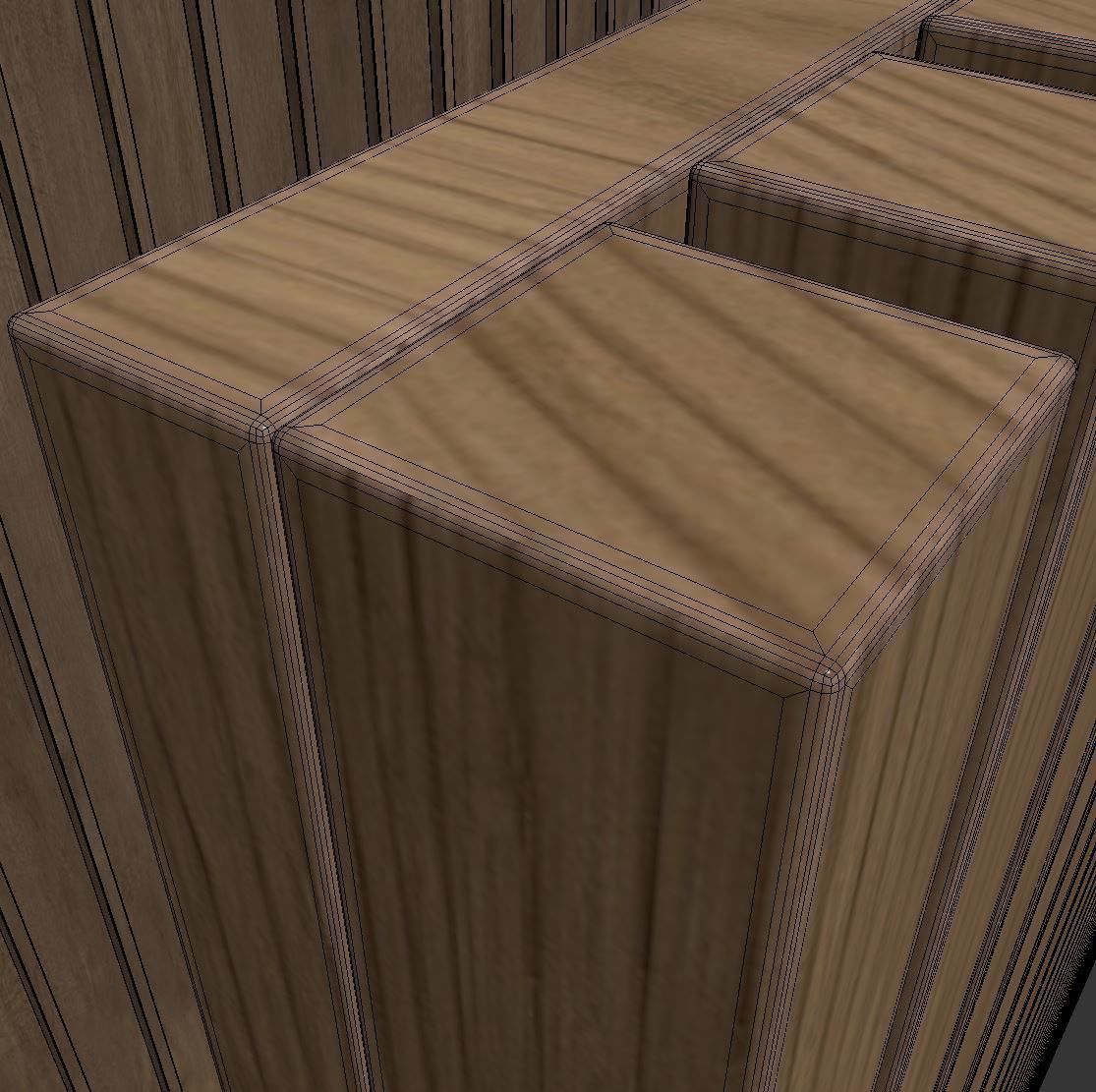 Wood panel set v02 3D model_8