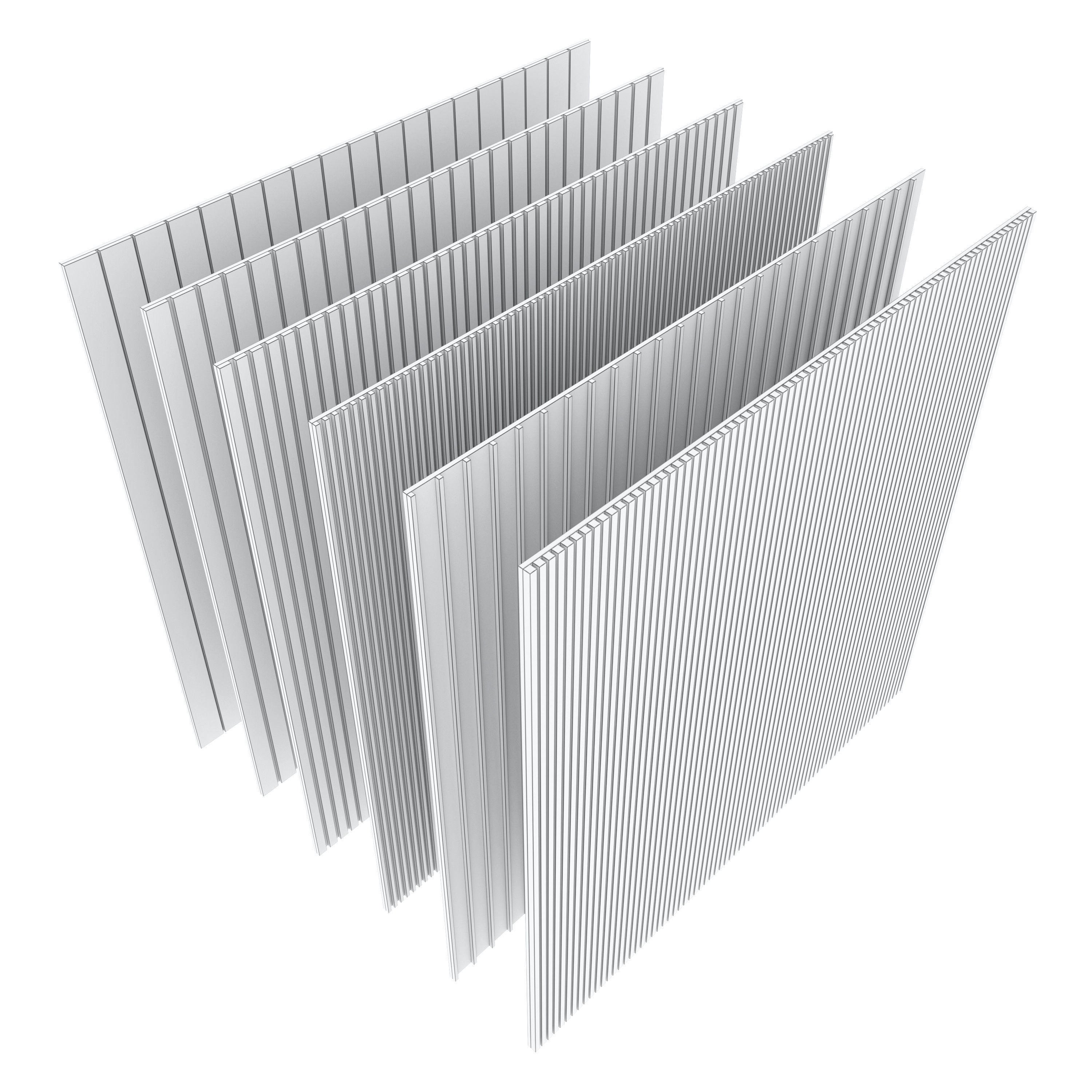 Wood panel set v02 3D model_6