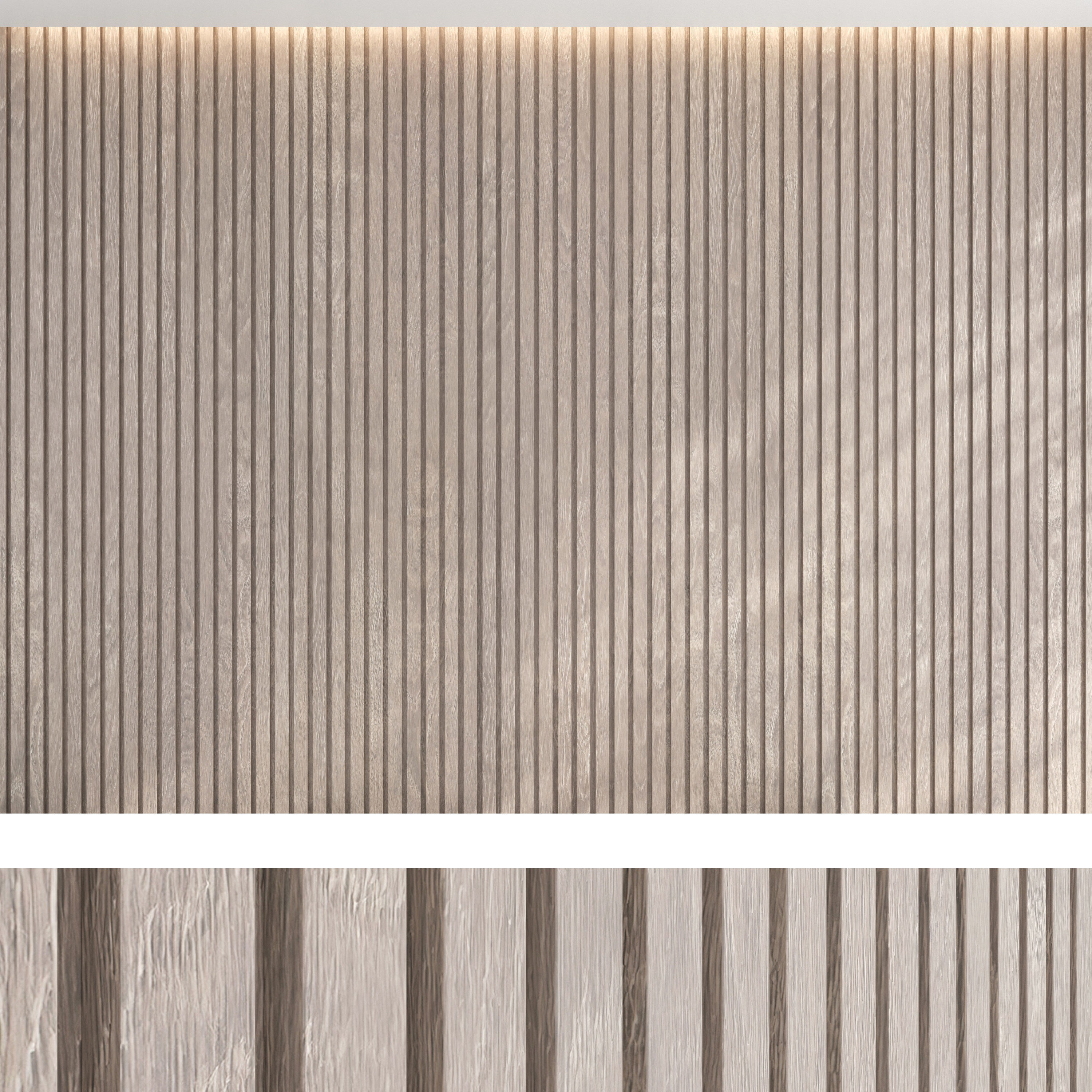 Wood panel set v02 3D model_3