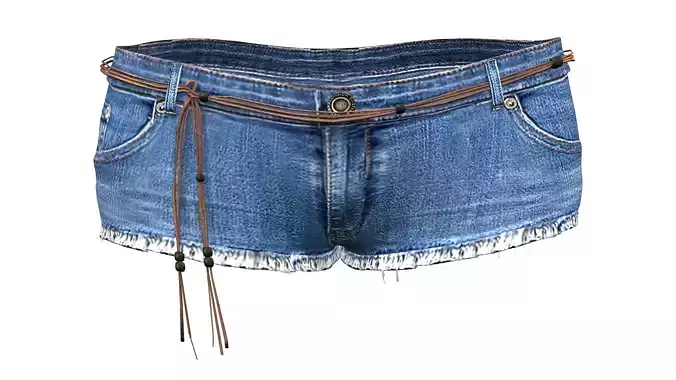 Mini Shorts With Cords Belt