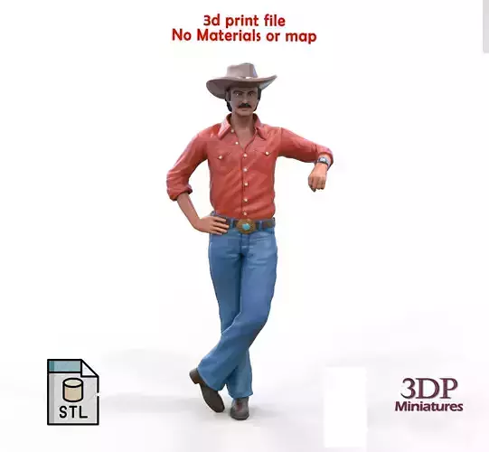 Burt Reynolds Smokey and the Bandit Movie 3D print model