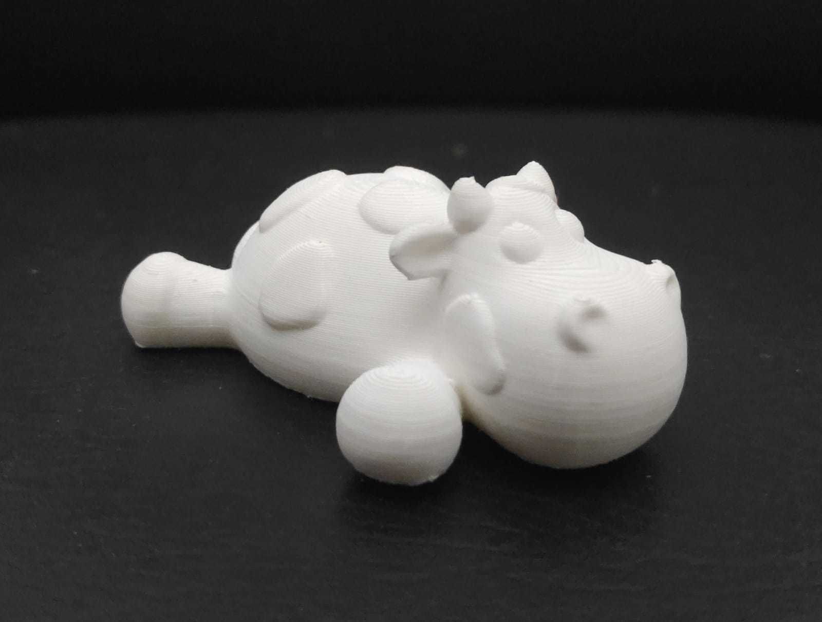 Lying Cow 3D print model_9