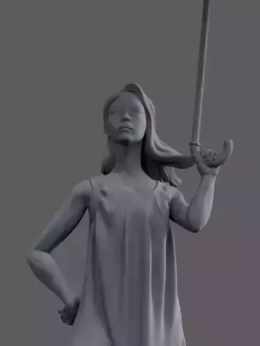 Girl with an umbrella