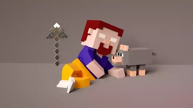 Minecraft 3D Character Series Low-poly 3D model