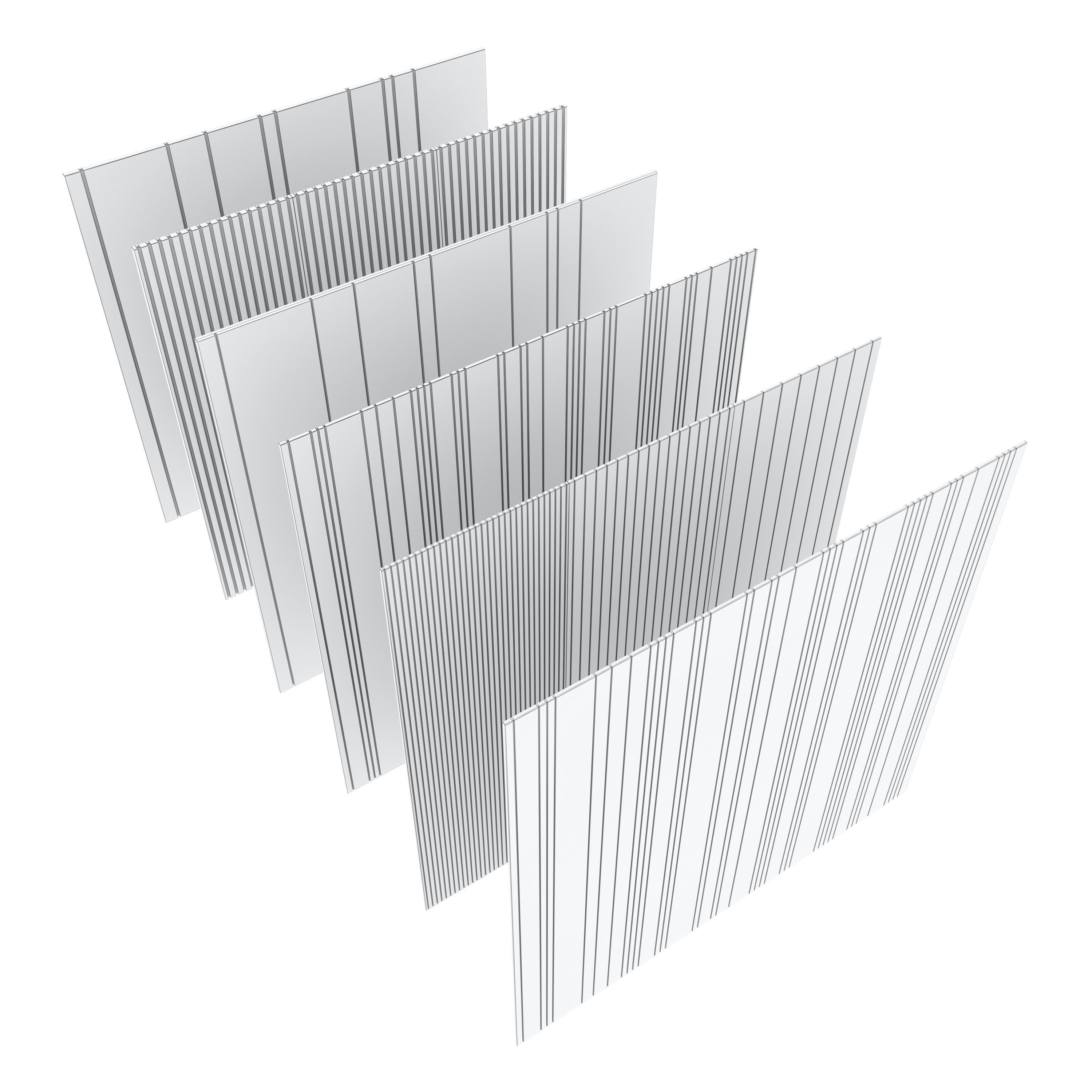 Wood panel set v04 3D model_6