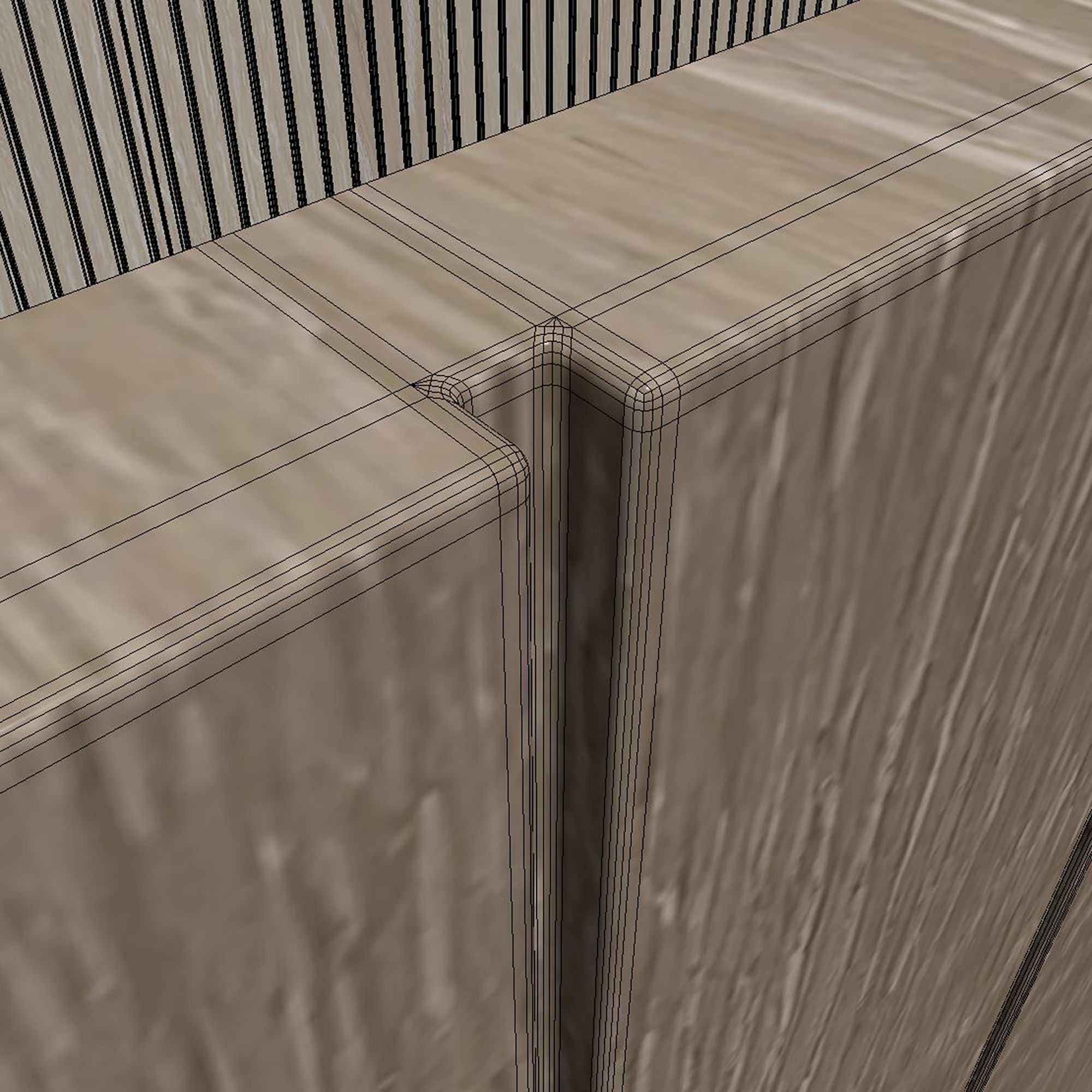 Wood panel set v04 3D model_8