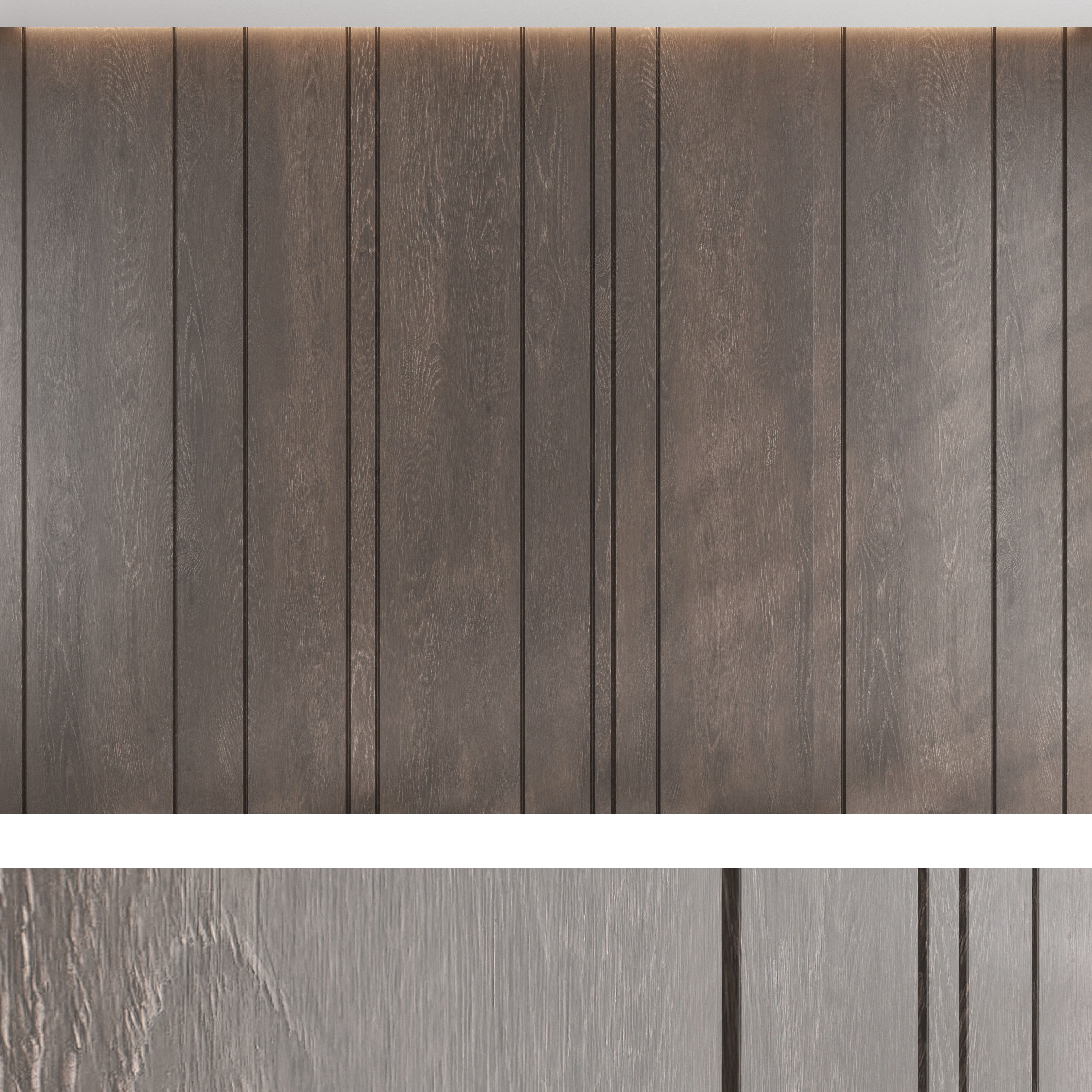 Wood panel set v04 3D model_5
