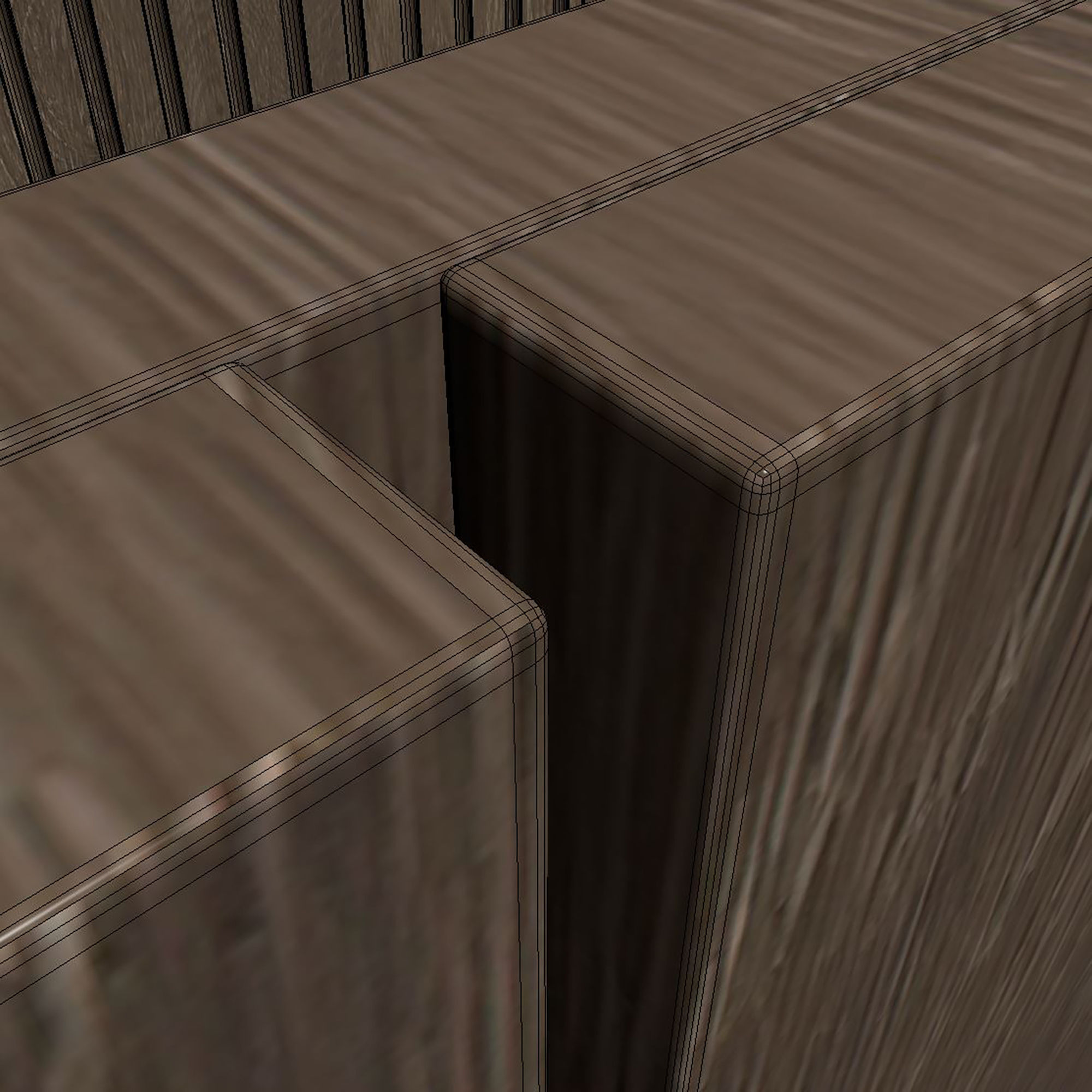 Wood panel set v04 3D model_10