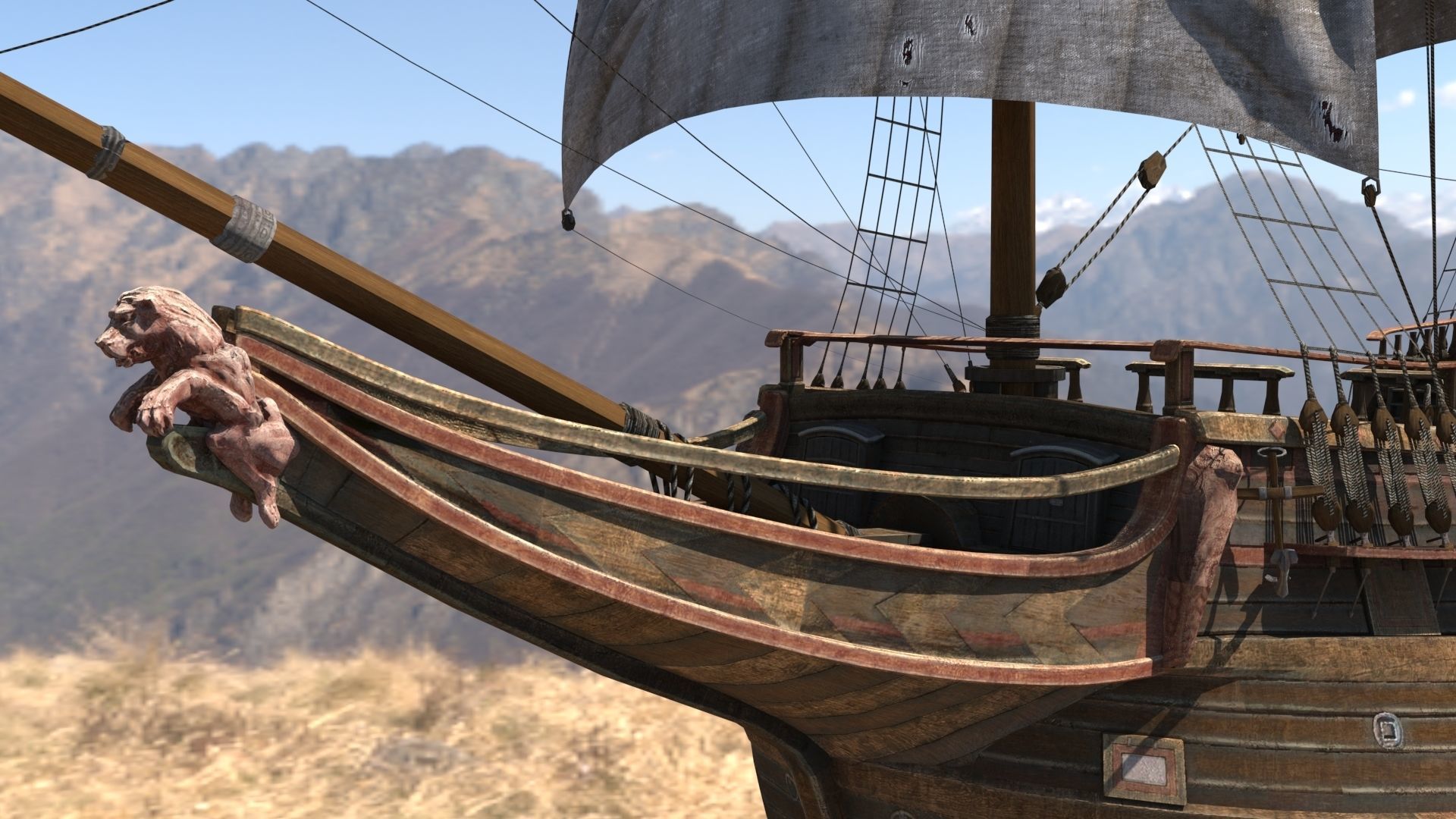 GALLEON SHIP 3D model_3