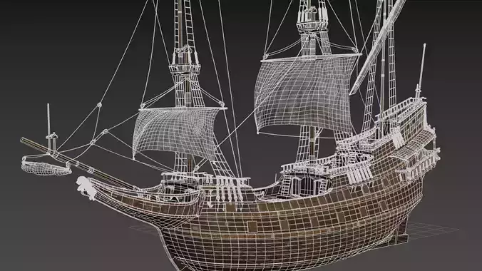 GALLEON SHIP 3D model