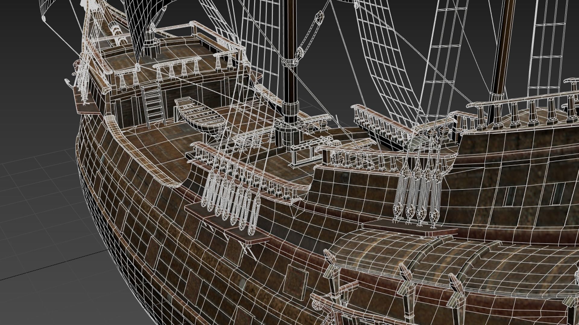 GALLEON SHIP 3D model_15