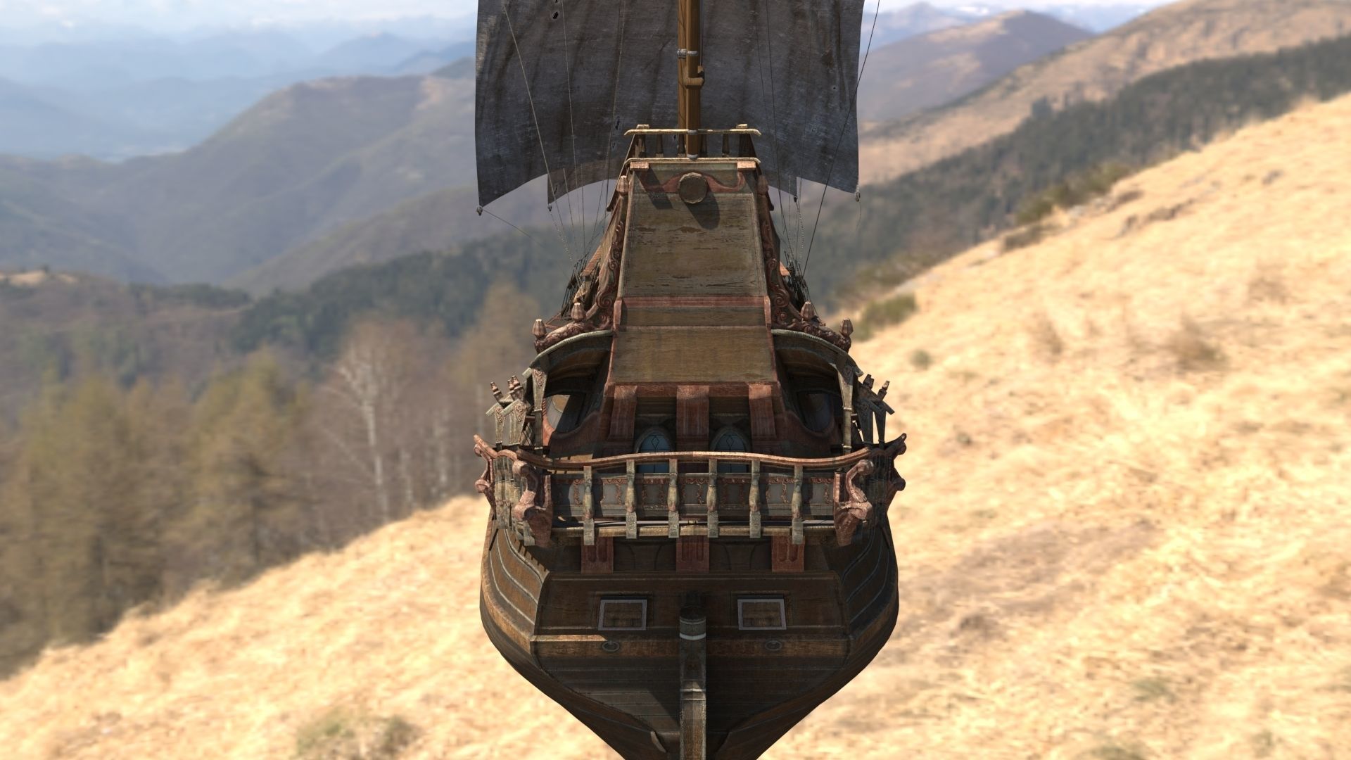 GALLEON SHIP 3D model_5