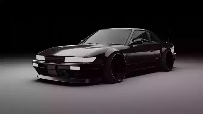 Nissan Silvia S13 Wide Body 3D model