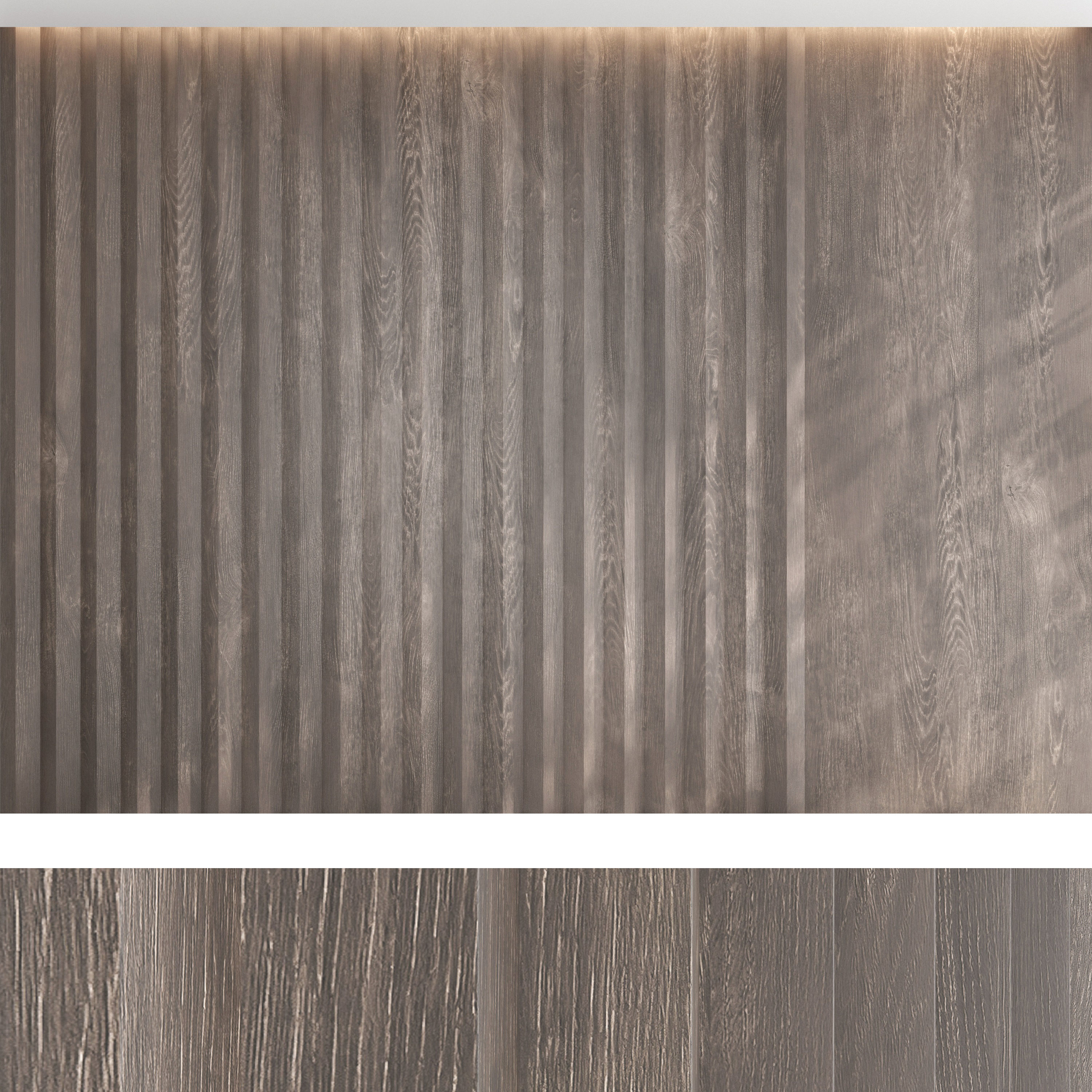 Wood panel set v05 3D model_5