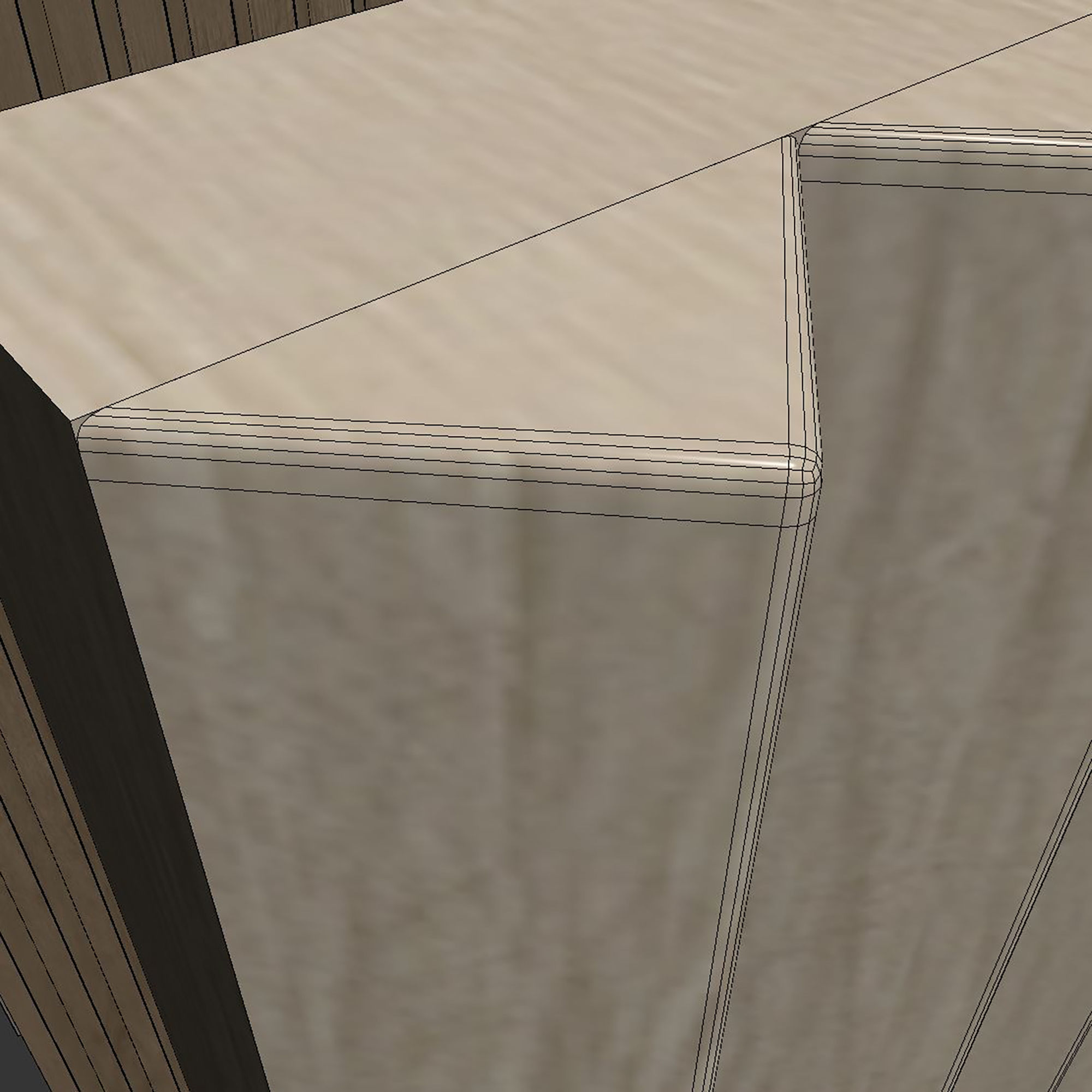 Wood panel set v05 3D model_8