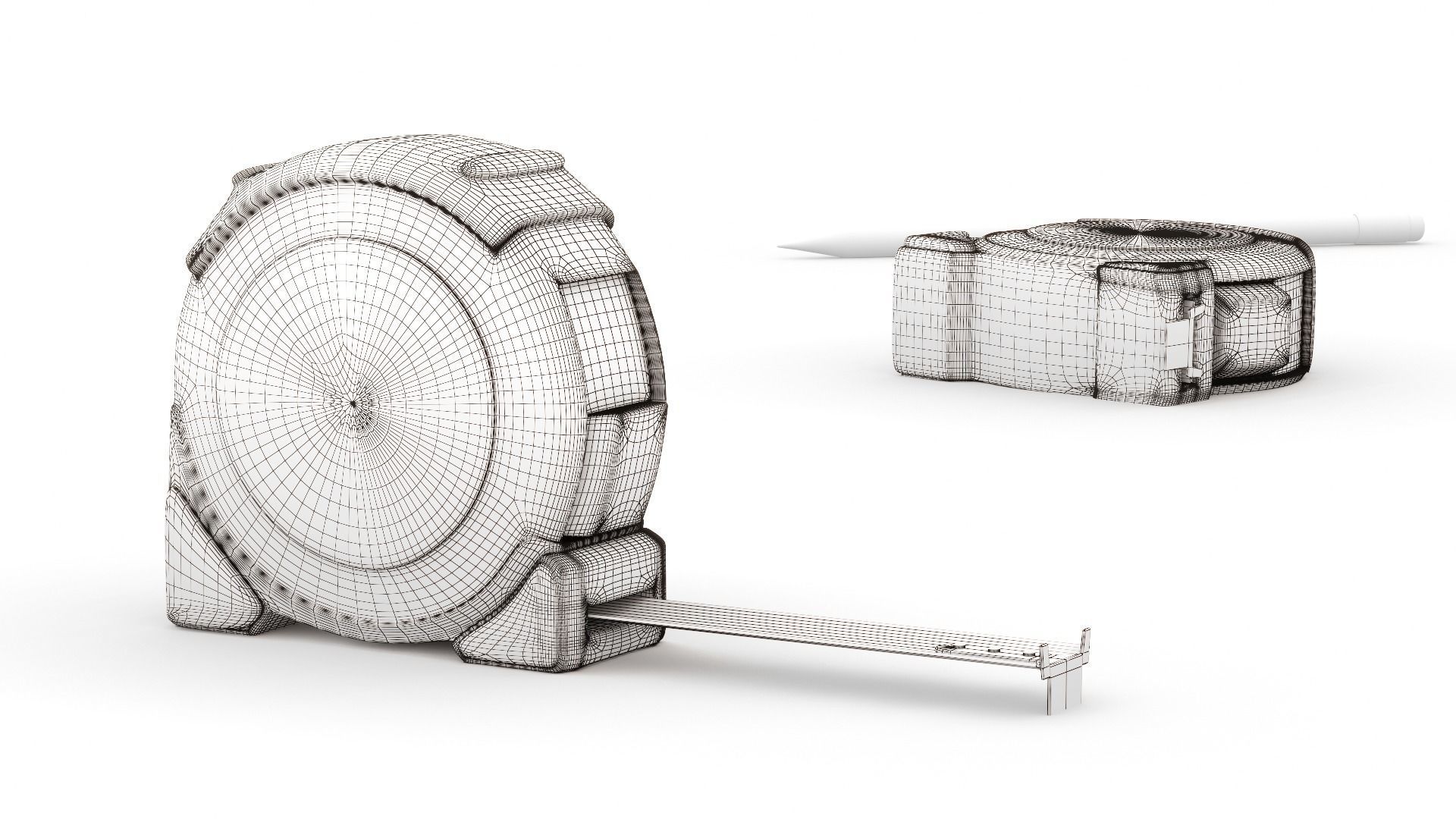 Meter Tool Rigged Low-poly 3D model_2