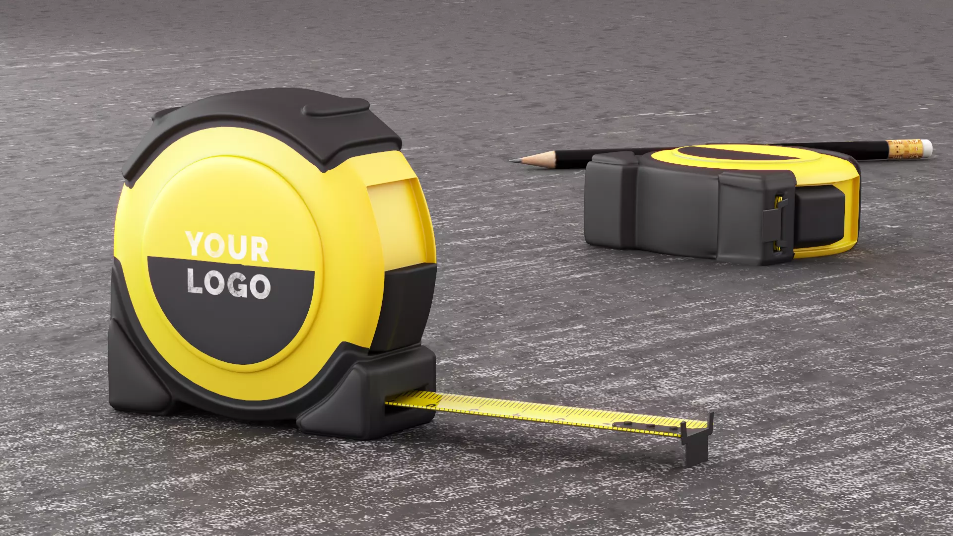 Meter Tool Rigged Low-poly 3D model_0