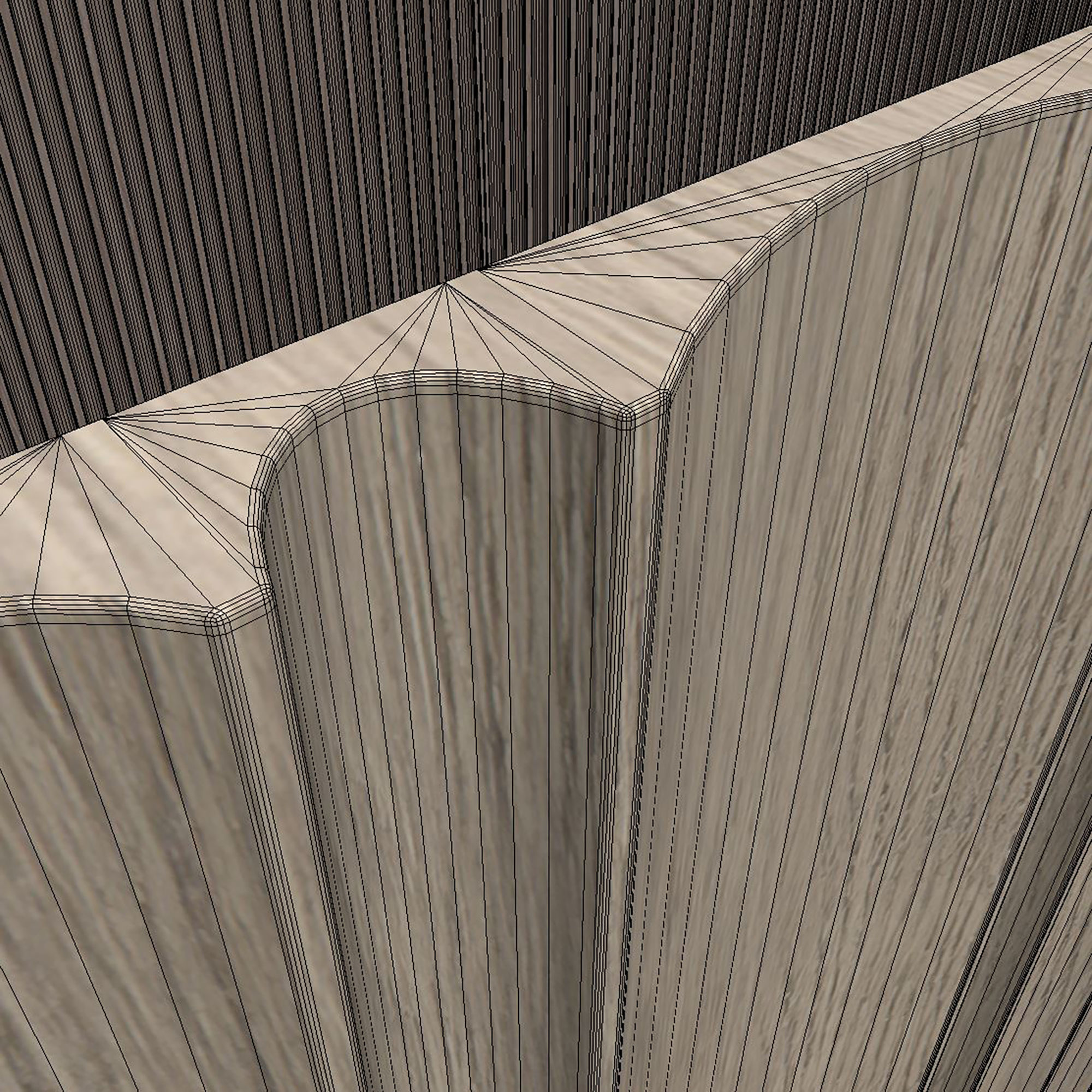 Wood panel set v06 3D model_9
