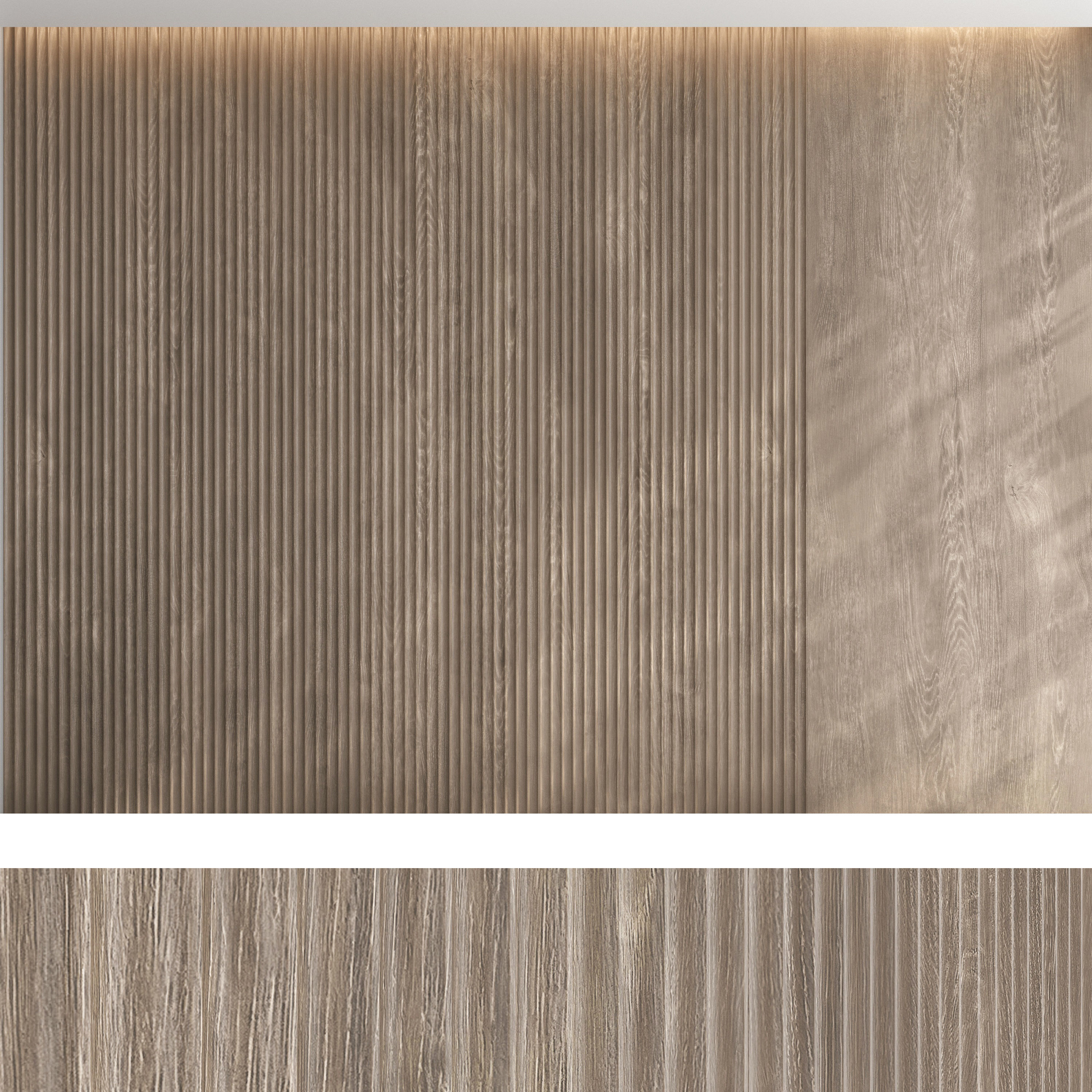 Wood panel set v06 3D model_3