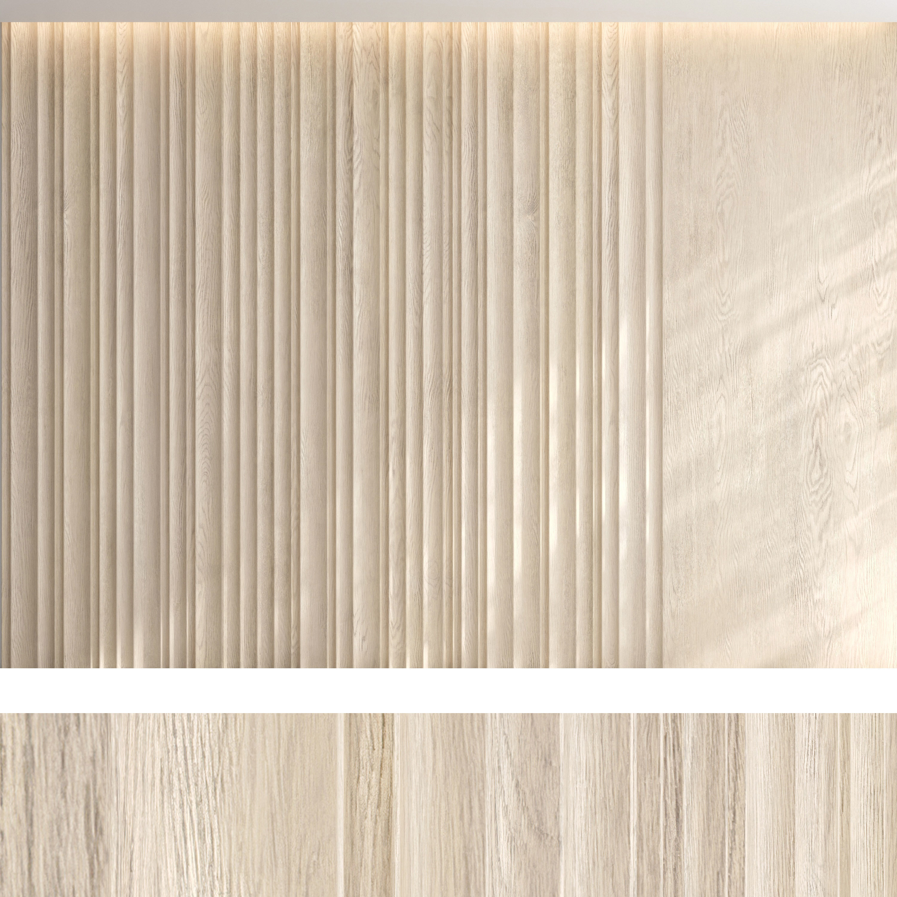 Wood panel set v06 3D model_1