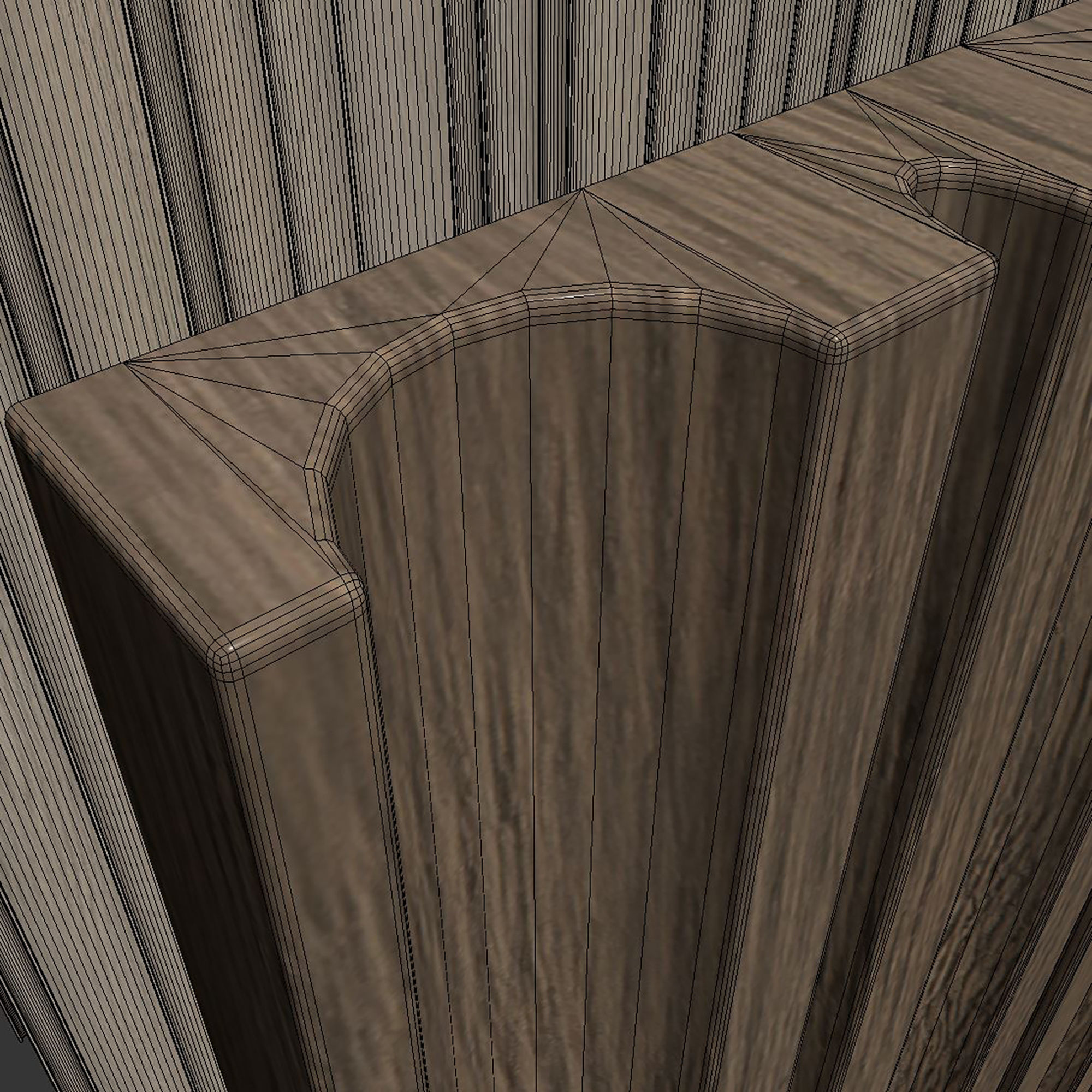 Wood panel set v06 3D model_8