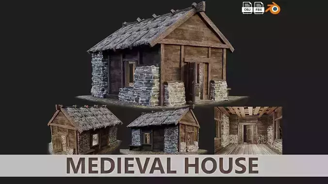 Medieval House 09 PBR 4K GameReady
