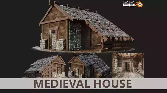 Medieval House 12 PBR 4K GameReady