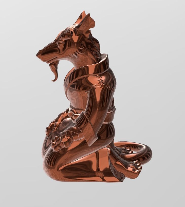 Splinter WITH extra Master Splinter keychain 3D print model 3D print model_5